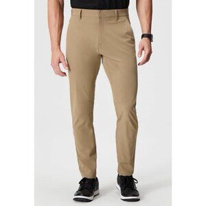 Fabletics The Only Pant Khaki Stretch Chino Performance Slim Fit Men’s 35x32